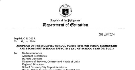 do 4 s 2014|Deped Order No. 4 S, 2014 .